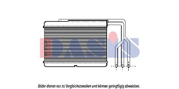 059170N AKS DASIS Heat Exchanger, interior heating