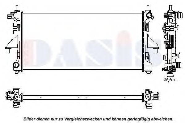 060022N AKS+DASIS Cooling System Radiator, engine cooling
