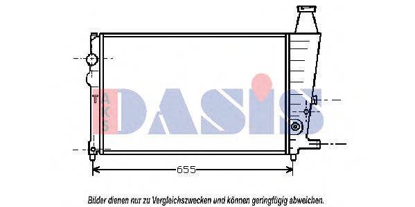 060090N AKS+DASIS Cooling System Radiator, engine cooling