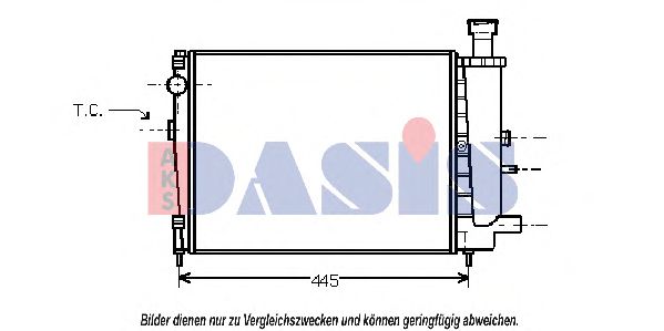 060270N AKS+DASIS Cooling System Radiator, engine cooling