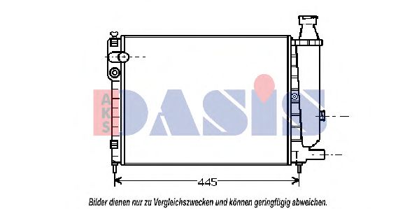 060340N AKS+DASIS Cooling System Radiator, engine cooling