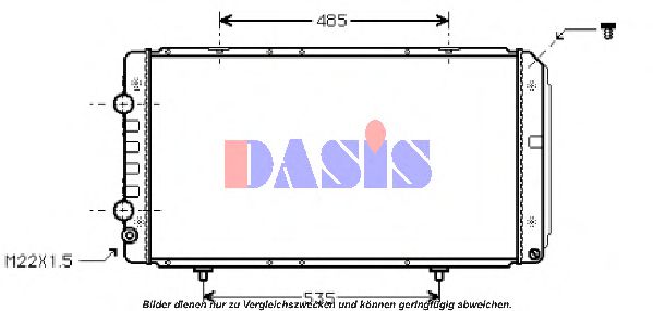 060620N AKS+DASIS Cooling System Radiator, engine cooling