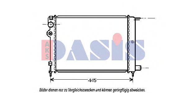 060640N AKS+DASIS Kühler, Motorkühlung