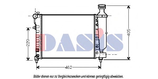 061140N AKS+DASIS Cooling System Radiator, engine cooling