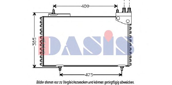 062000N AKS+DASIS Air Conditioning Condenser, air conditioning