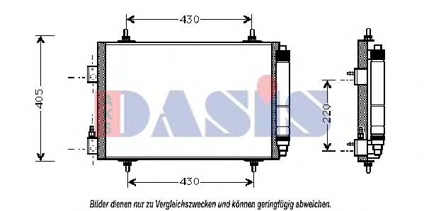 062001N AKS+DASIS Air Conditioning Condenser, air conditioning