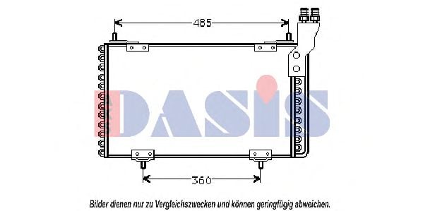 062050N AKS+DASIS Kondensator, Klimaanlage
