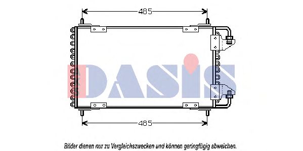 062060N AKS+DASIS Klimaanlage Kondensator, Klimaanlage