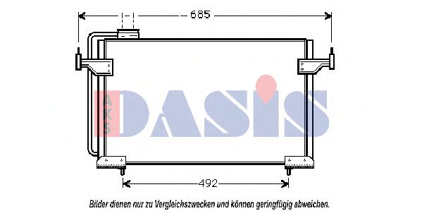 062080N AKS+DASIS Kondensator, Klimaanlage
