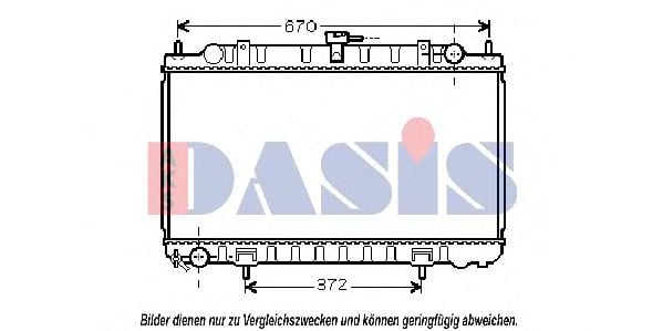 070093N AKS+DASIS Kühler, Motorkühlung
