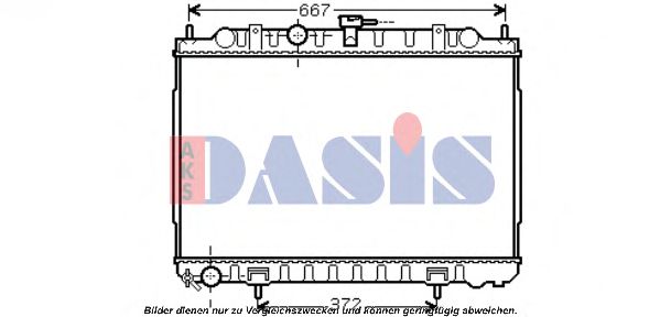 070118N AKS+DASIS Cooling System Radiator, engine cooling