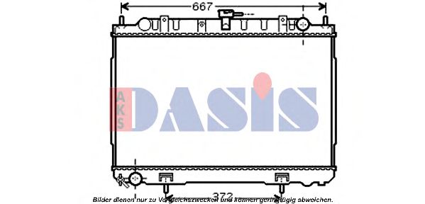 070119N AKS+DASIS Cooling System Radiator, engine cooling