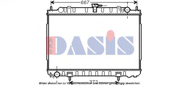 070122N AKS+DASIS Radiator, engine cooling