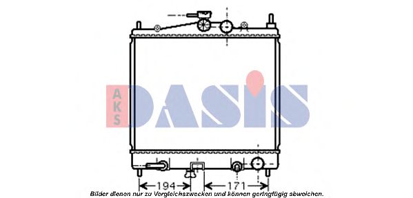 070127N AKS+DASIS Cooling System Radiator, engine cooling