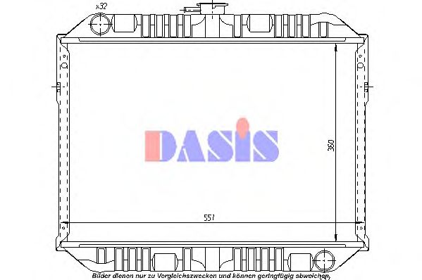 070330N AKS+DASIS Cooling System Radiator, engine cooling