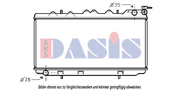 070790N AKS+DASIS Kühler, Motorkühlung