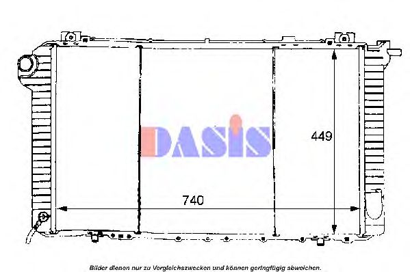 070820N AKS+DASIS Cooling System Radiator, engine cooling