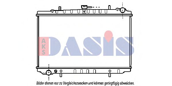 071640N AKS+DASIS Kühler, Motorkühlung