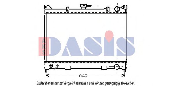 071710N AKS+DASIS Cooling System Radiator, engine cooling