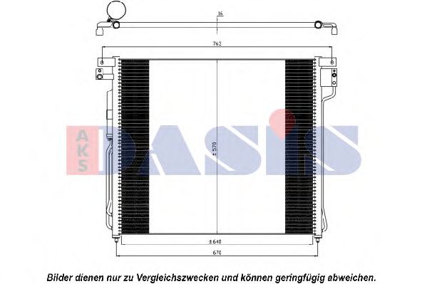 072038N AKS+DASIS Air Conditioning Condenser, air conditioning