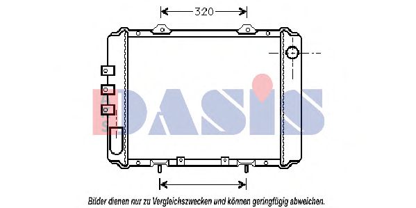 072040N AKS+DASIS Cooling System Radiator, engine cooling