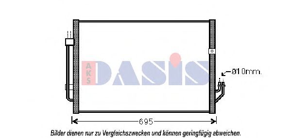 072041N AKS+DASIS Kondensator, Klimaanlage