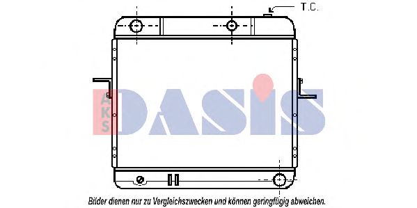 072050N AKS+DASIS Kühler, Motorkühlung