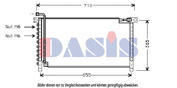 072080N AKS+DASIS Condenser, air conditioning