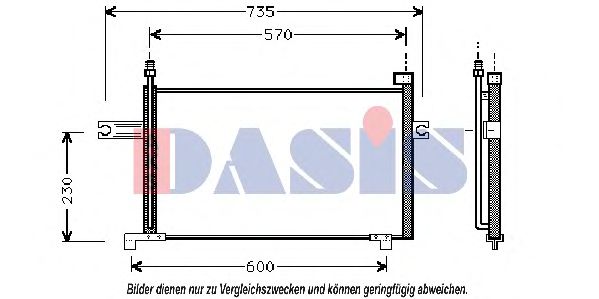 072140N AKS DASIS Condenser, air conditioning
