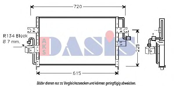 072150N AKS+DASIS Condenser, air conditioning