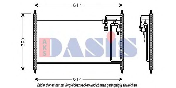 072180N AKS+DASIS Condenser, air conditioning