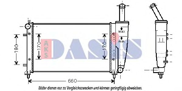 080071N AKS+DASIS Cooling System Radiator, engine cooling