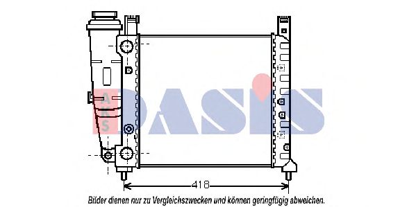 080110N AKS+DASIS Cooling System Radiator, engine cooling