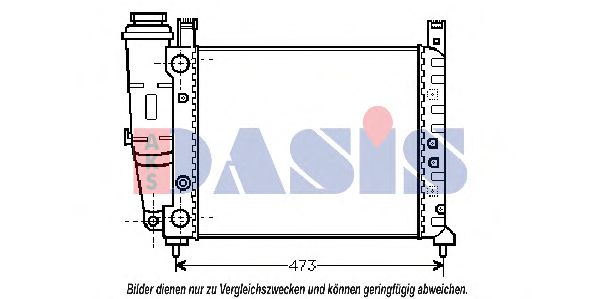 080130N AKS+DASIS Cooling System Radiator, engine cooling