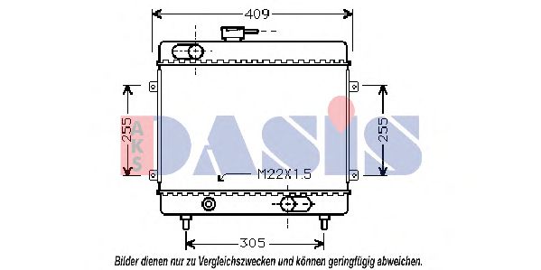 080640N AKS+DASIS Kühler, Motorkühlung