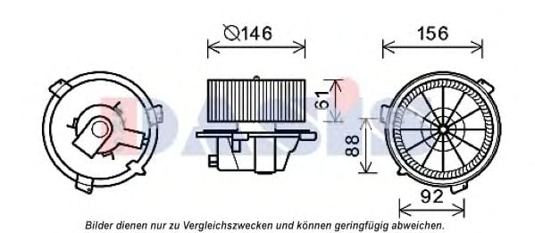 088022N AKS+DASIS Heating / Ventilation Interior Blower