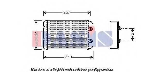 089005N AKS+DASIS Heat Exchanger, interior heating
