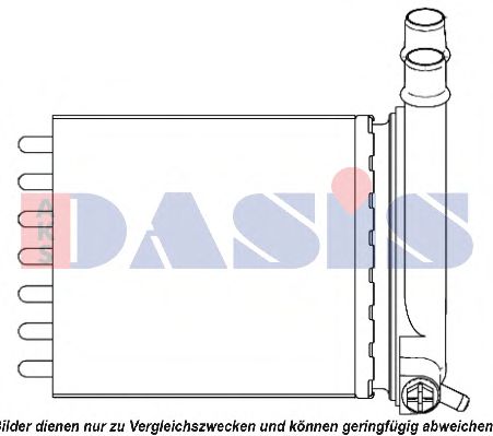 089006N AKS+DASIS Отопление / вентиляция Теплообменник, отопление салона