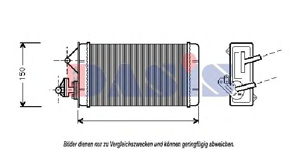 089150N AKS DASIS Heat Exchanger, interior heating