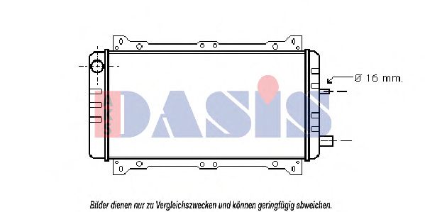 090034N AKS+DASIS Kühler, Motorkühlung