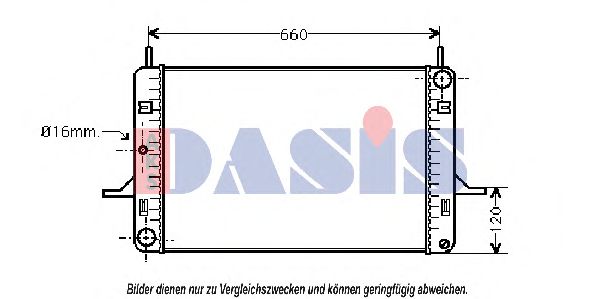 090041N AKS+DASIS Kühler, Motorkühlung