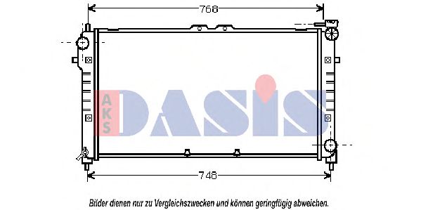 090047N AKS+DASIS Kühler, Motorkühlung