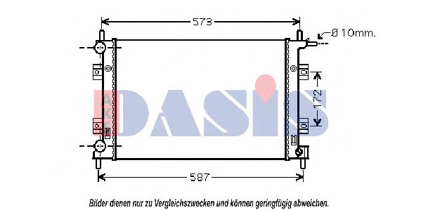 090112N AKS+DASIS Cooling System Radiator, engine cooling