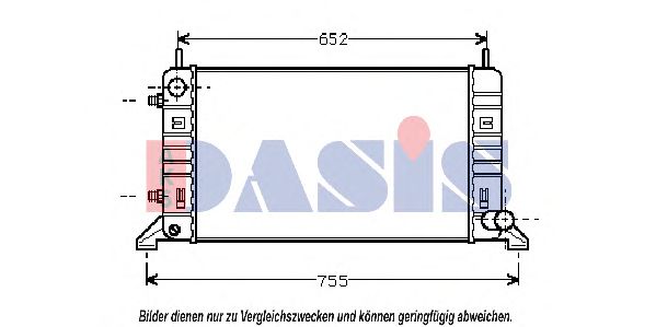 090180N AKS+DASIS Radiator, engine cooling