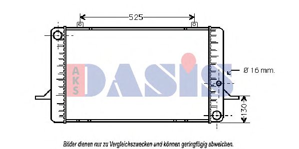 090380N AKS+DASIS Kühler, Motorkühlung