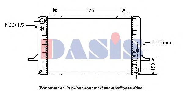 090410N AKS+DASIS Kühler, Motorkühlung