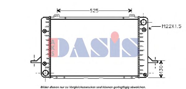 090430N AKS+DASIS Kühler, Motorkühlung