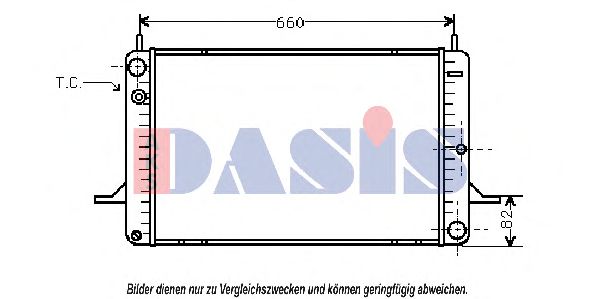 090470N AKS+DASIS Kühler, Motorkühlung