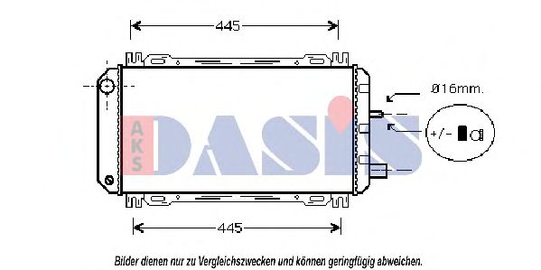 090490N AKS+DASIS Radiator, engine cooling