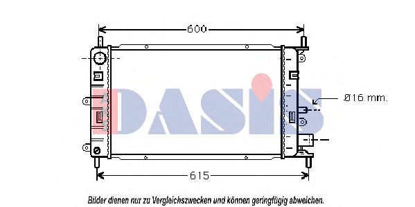 090610N AKS+DASIS Cooling System Radiator, engine cooling